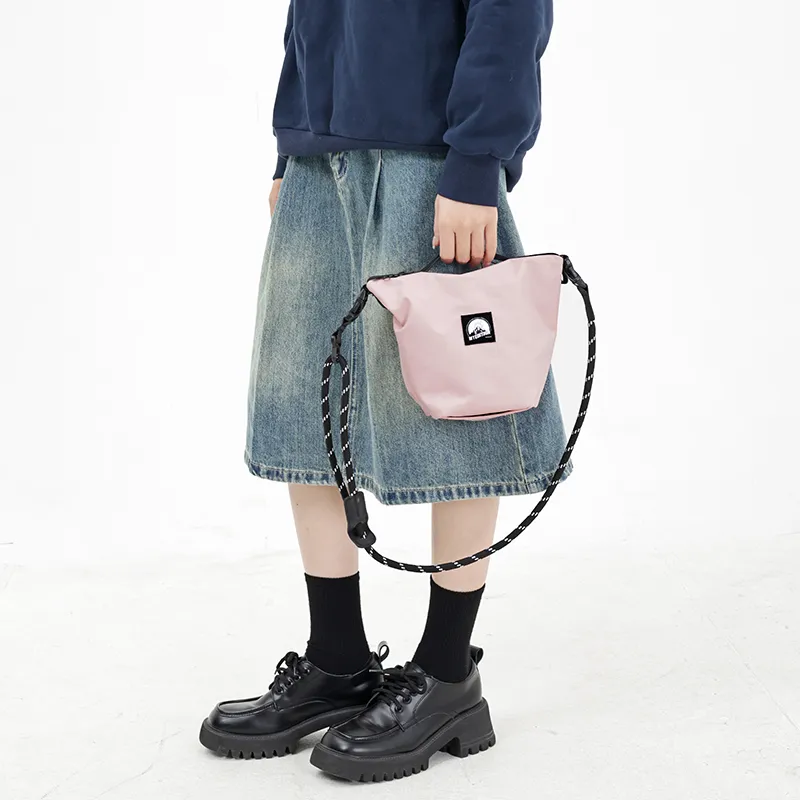 MYEDITION Tofu Bag Shoulder Bag Water Repellent Polyester Fabric Multicolor Unisex-3