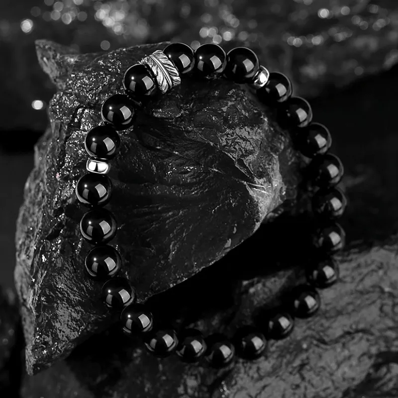 Beth Jewelry Obsidian Bracelets Unisex-3