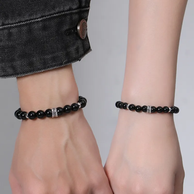 Beth Jewelry Obsidian Bracelets Unisex-4