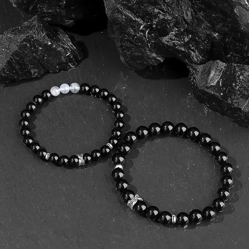Beth Jewelry Obsidian Bracelets Unisex-2