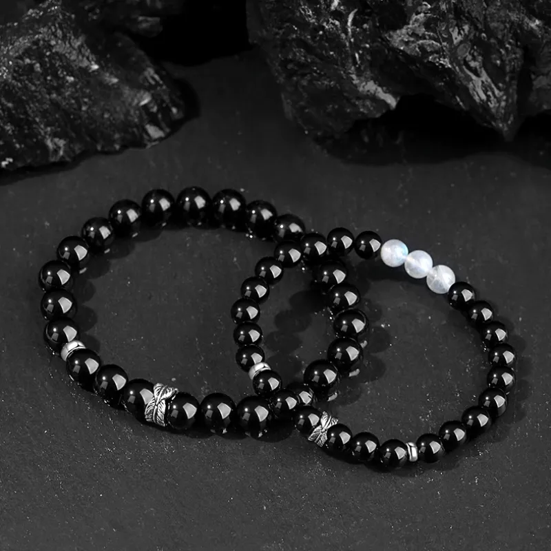 Beth Jewelry Obsidian Bracelets Unisex-1
