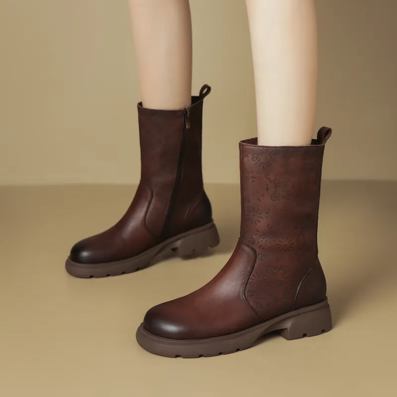 OCCAMAN Ankle Boots 3.8cm Women's-9