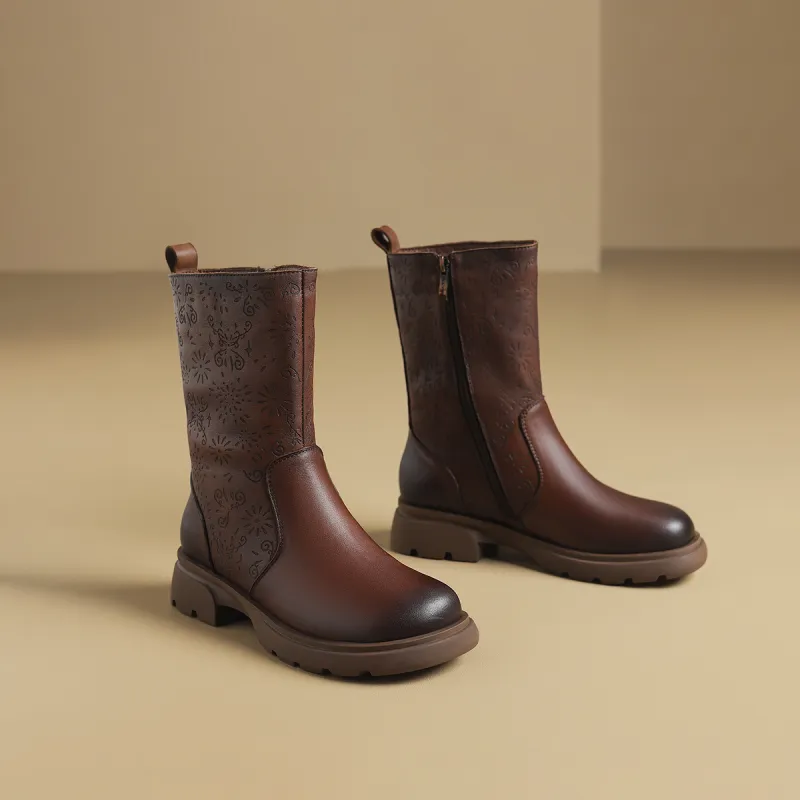 OCCAMAN Ankle Boots 3.8cm Women's-8