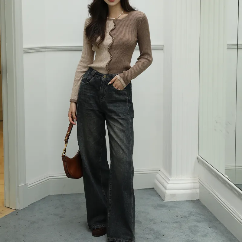 Luqingyi Jeans Women's Blue-3