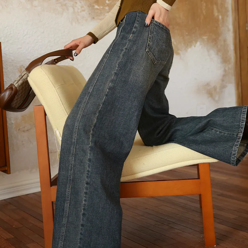 Luqingyi Jeans Women's Blue-2
