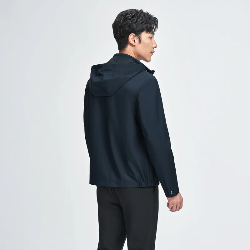 GOLDLION Small Shield, Flight Jackets & Coats Spring Fall Men's Navy Blue-1