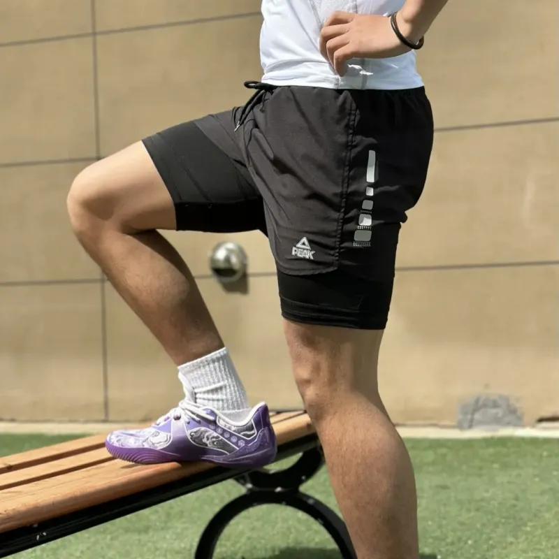 PEAK Sports Shorts Unisex Black-2
