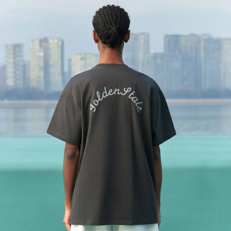 NBA Team Culture Series T Shirts Unisex Dark Gray-2