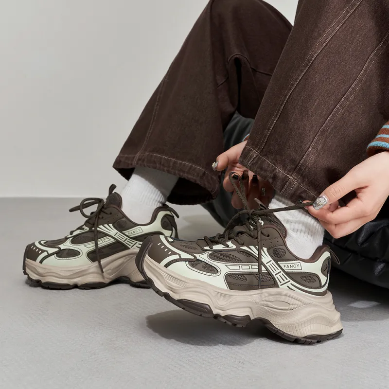 MASOOMAKE Height Increasing Chunky Sneakers Women's-28