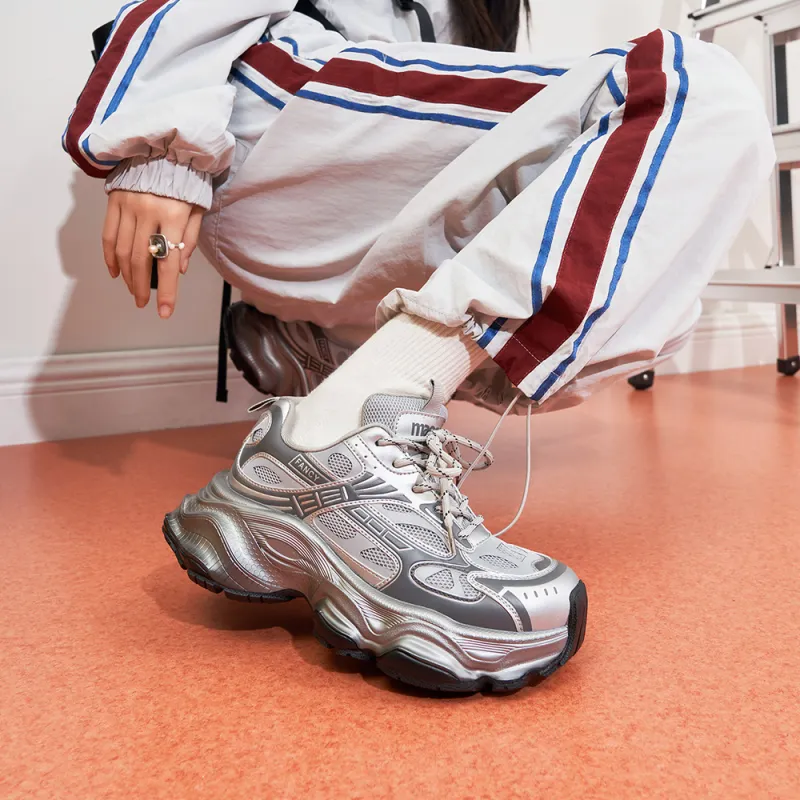 MASOOMAKE Height Increasing Chunky Sneakers Women's-13