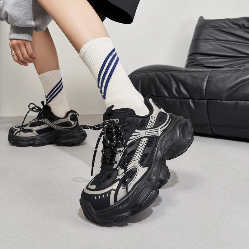MASOOMAKE Height Increasing Chunky Sneakers Women's-20