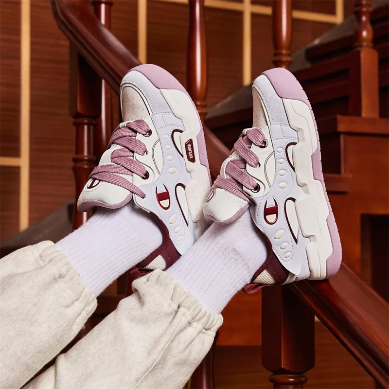 Champion Low Top Skateboard Shoes Women's Light Purple-6