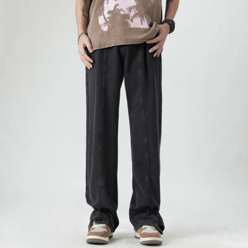 COMOWA Vintage High-street Unisex Jeans-15