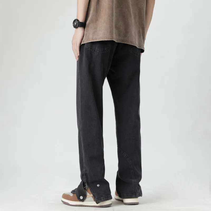 COMOWA Vintage High-street Unisex Jeans-16