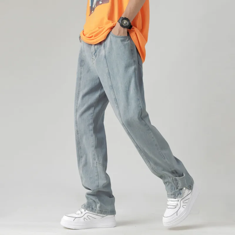 COMOWA Vintage High-street Unisex Jeans-22