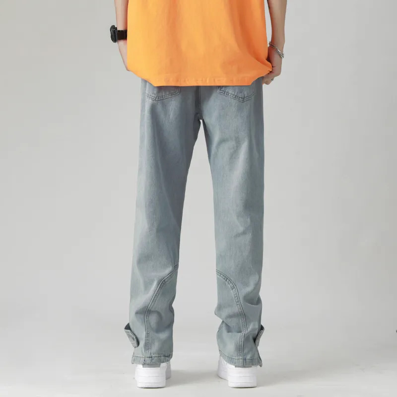 COMOWA Vintage High-street Unisex Jeans-21