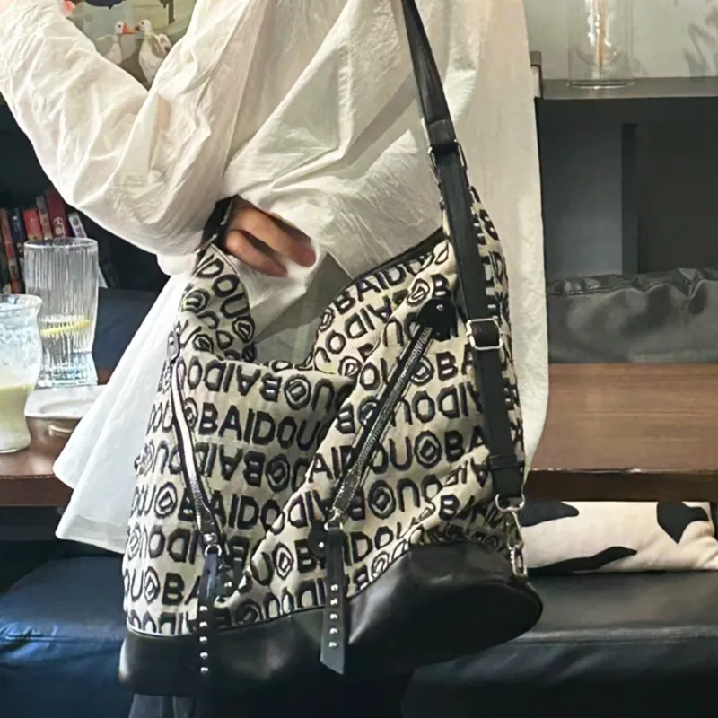 UNITE STAR Canvas Bag, Tote Bag, Shopping Bag, Shoulder Bag Regular Women's White-5