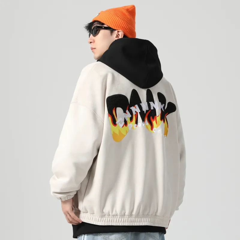 Dnnnn Baseball Jacket Coat Unisex-9