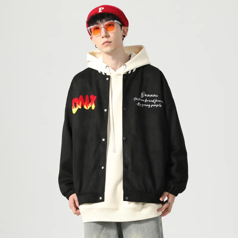 Dnnnn Baseball Jacket Coat Unisex-3