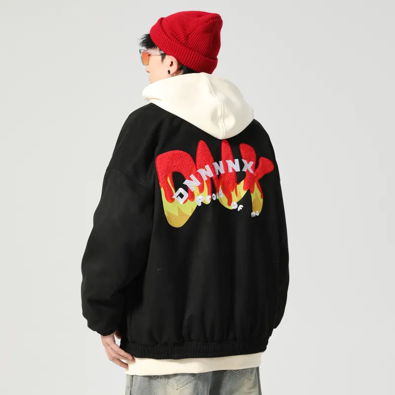 Dnnnn Baseball Jacket Coat Unisex-2