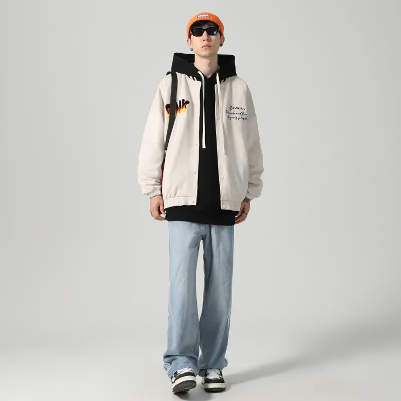 Dnnnn Baseball Jacket Coat Unisex-11