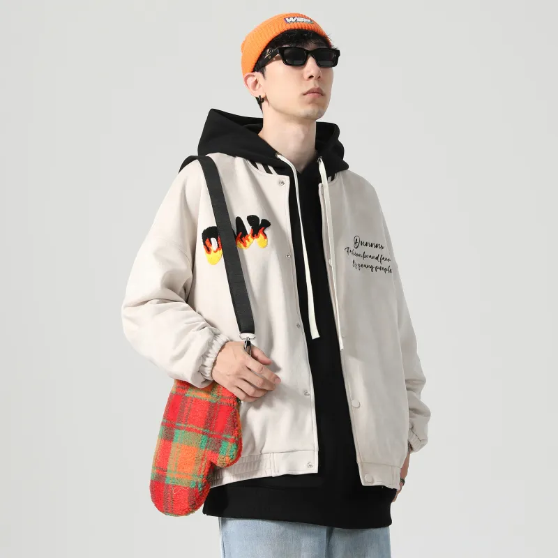 Dnnnn Baseball Jacket Coat Unisex-10