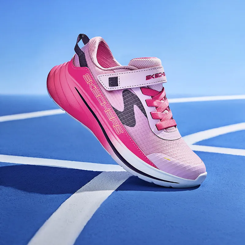 Skechers Kids Slip Resistant Rebound Low Top Kids Lifestyle Shoes Light Pink Peach Pink Kids'-6