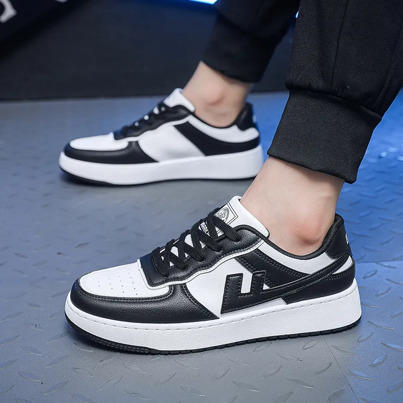 Warrior Thermal Abrasion Resistant Height Increasing Low Top Skateboard Shoes Unisex-37