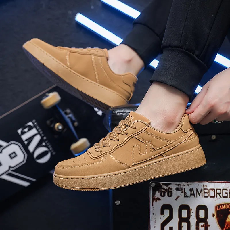 Warrior Thermal Abrasion Resistant Height Increasing Low Top Skateboard Shoes Unisex-45