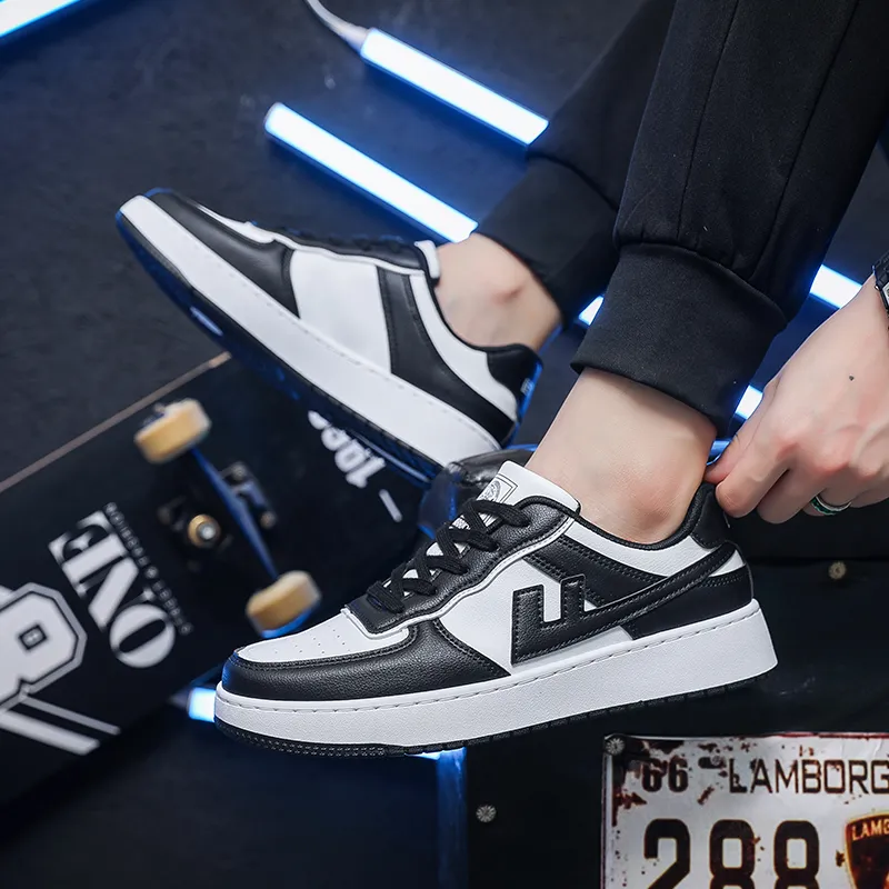 Warrior Thermal Abrasion Resistant Height Increasing Low Top Skateboard Shoes Unisex-35