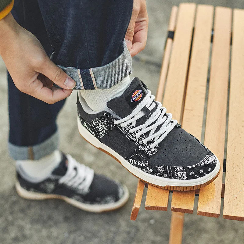 Dickies Low Top Skateboard Shoes Men's Black-6
