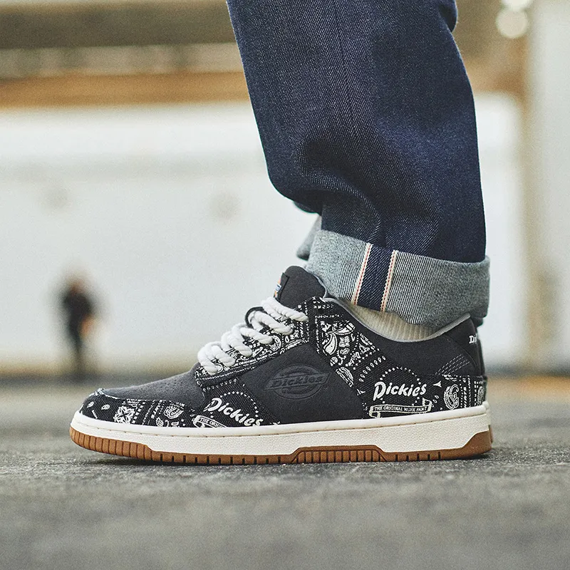 Dickies Low Top Skateboard Shoes Men's Black-8