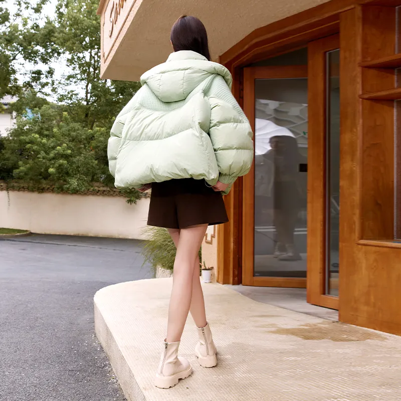 XIANGYING Down Jacket Women's Fruit Green-2