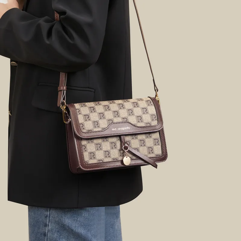 RED DRAGONFLY Pvc Small Square Bag Shoulder Bag Regular Women's Brown/Dark Coffee/Coffee-20