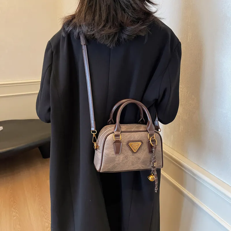 Versman PU Large Capacity Small Square Bag Boston Bag Handbag Shoulder Bag Regular Women's Multicolor-10