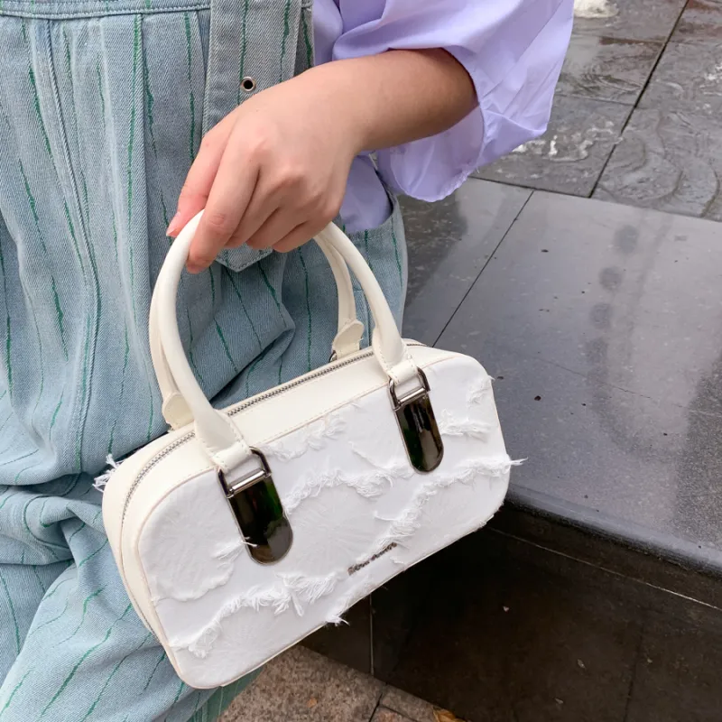 MACKJANICE Handbags Fringe White-9