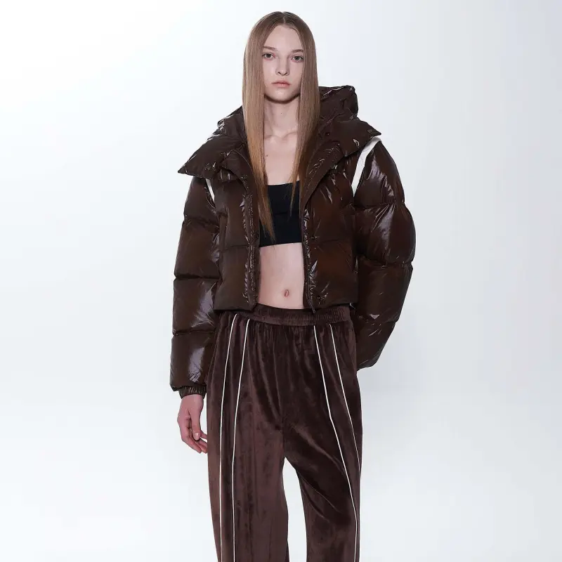 Nerdy Down Jackets Women's Brown-2
