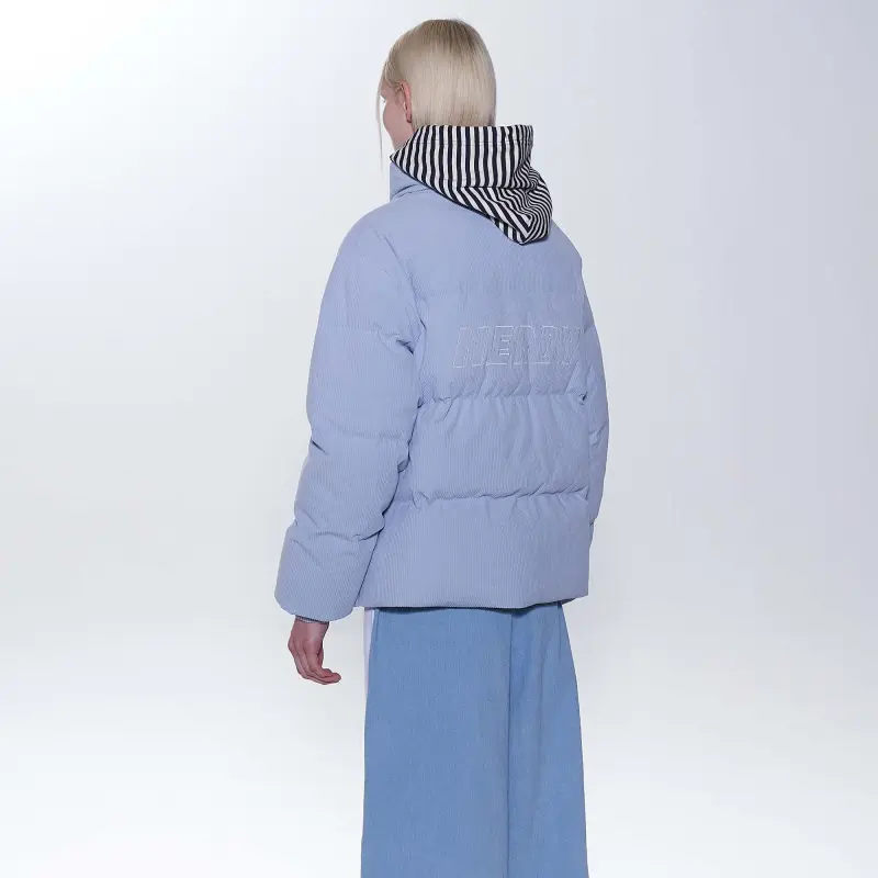 Nerdy Down Jackets Unisex Sky Blue-4
