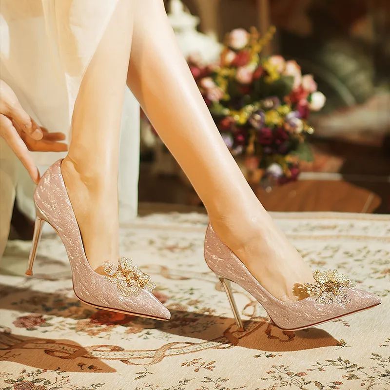 Holy Rose Slim Heel High Heels Women's-4