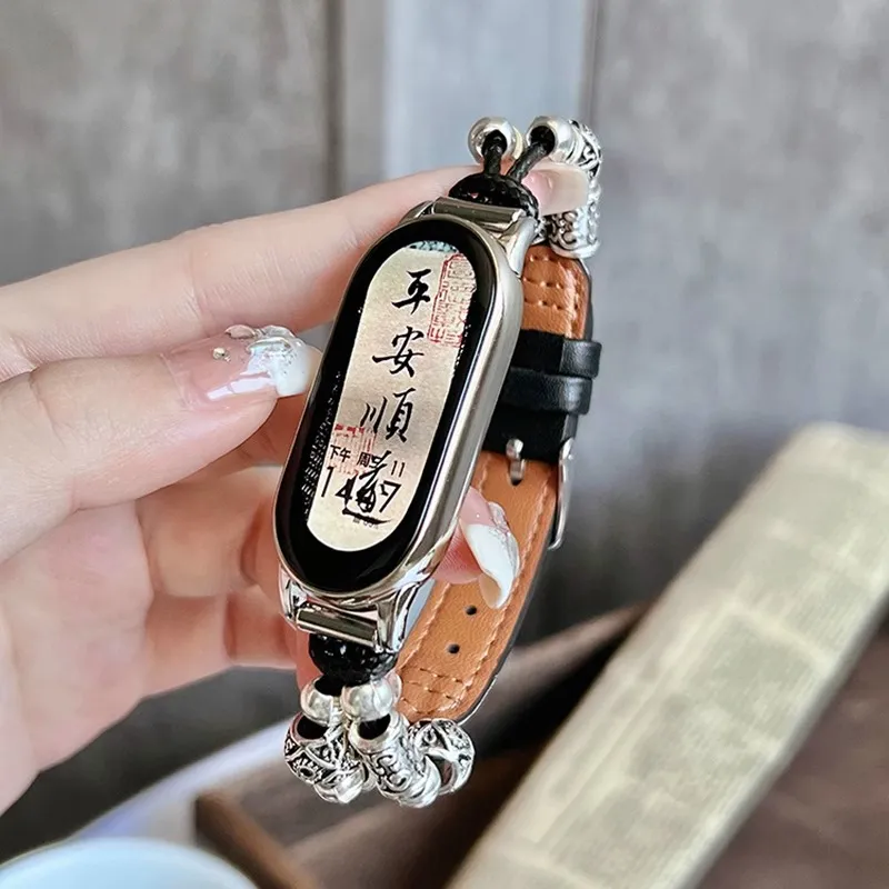Yu Qing Compatibility Xiaomi Smart Band 9/8/7 All NFC Version 3456 Smart Wristband Watch Bands 190mm Unisex-1
