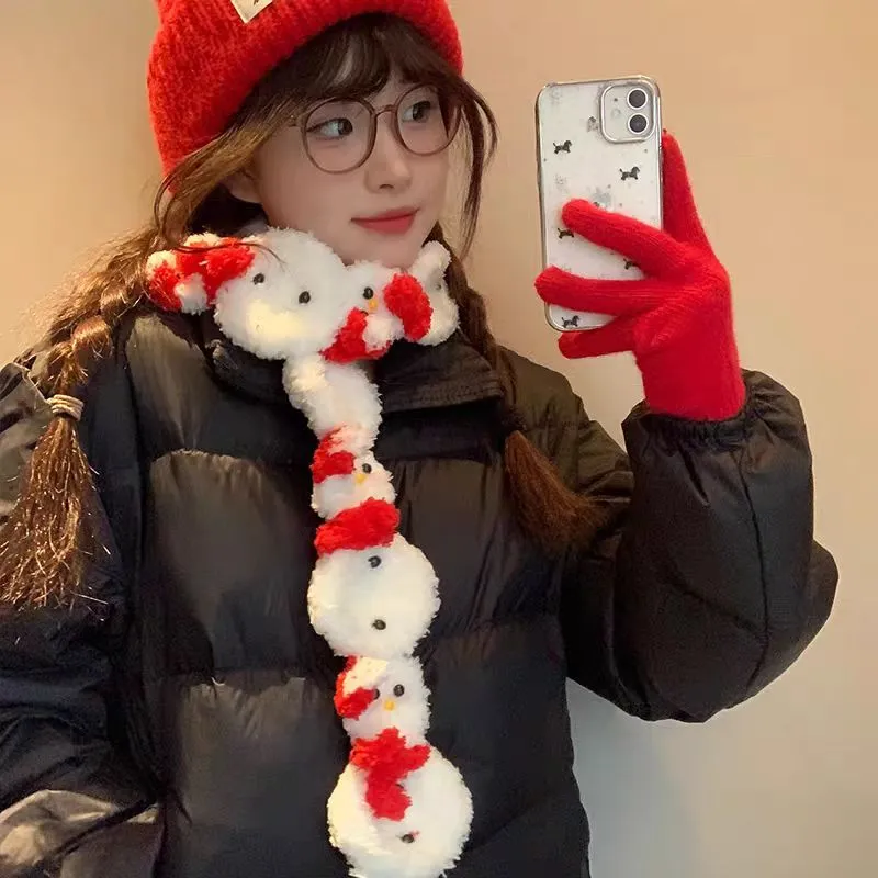 SLEEPYWALK Knit Scarves Unisex-5