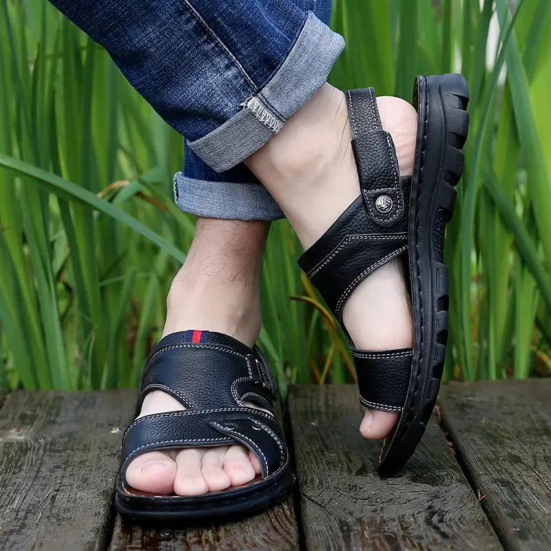 Sonno Beach Sandals Men Brown/Black-10