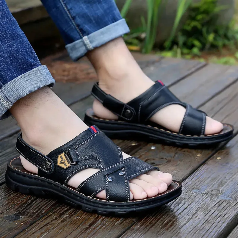 Sonno Beach Sandals Men Brown/Black-11