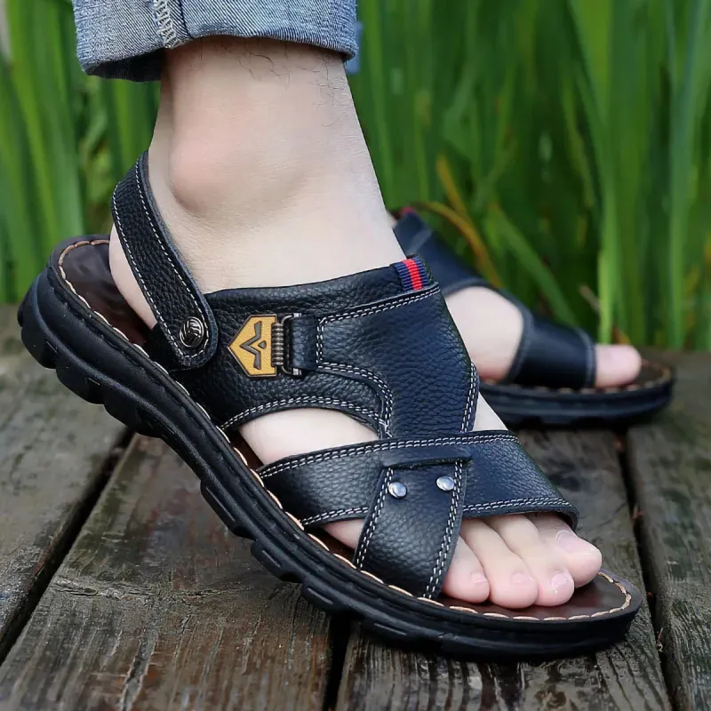 Sonno Beach Sandals Men Brown/Black-9