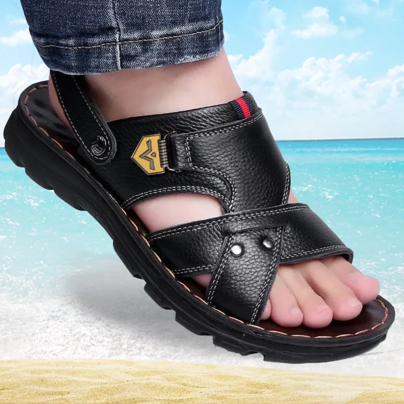 Sonno Beach Sandals Men Brown/Black-8