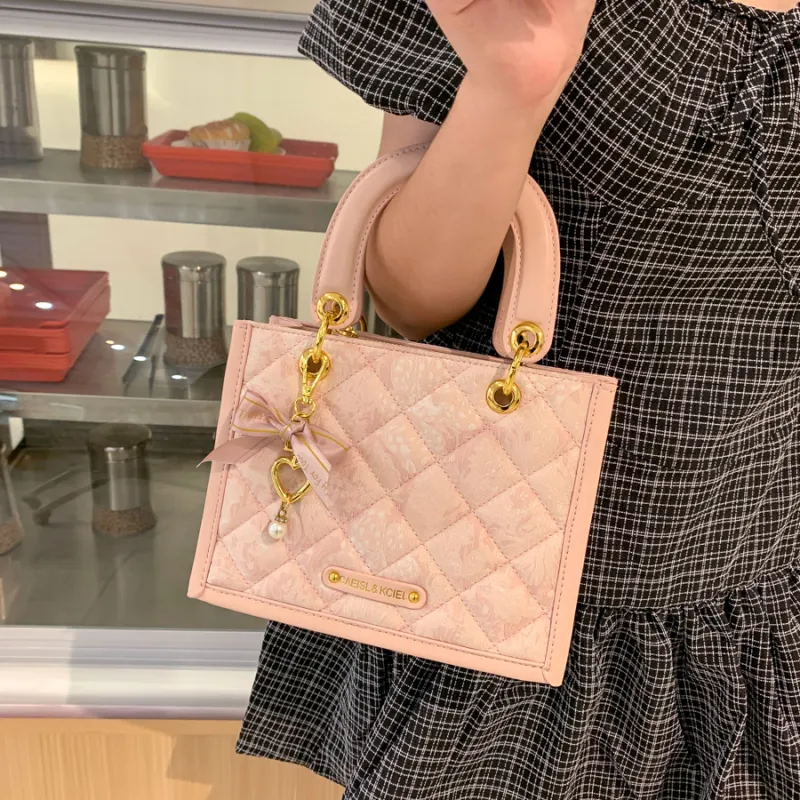 CAEISL&KCIEL Polyurethane Synthetic Leather Handbag Women's Embroidery Powder-5