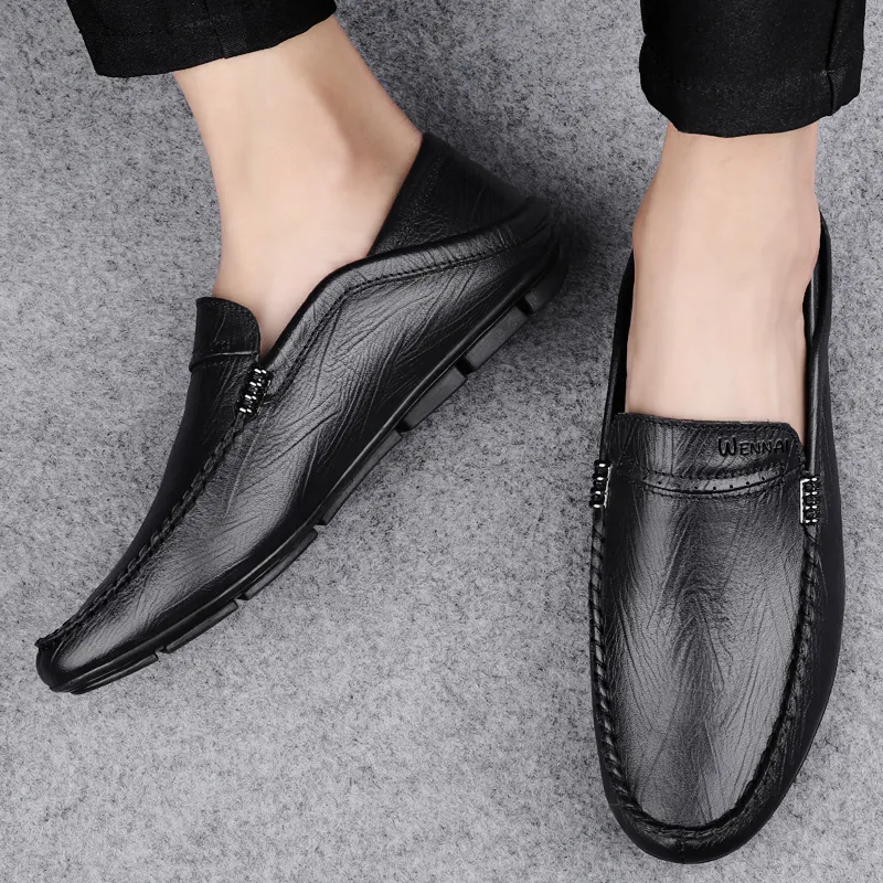 Wen Nai Beanie Shoes Men's Black-5