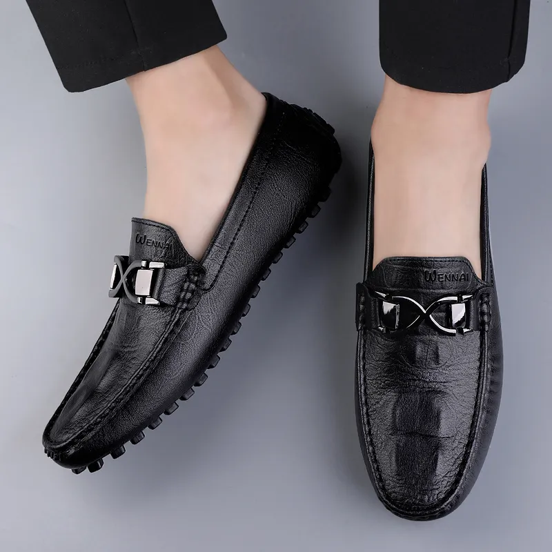 Wen Nai Beanie Shoes Men's Black-7