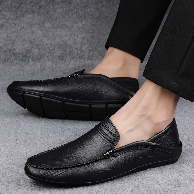 Wen Nai Beanie Shoes Men's Black-7