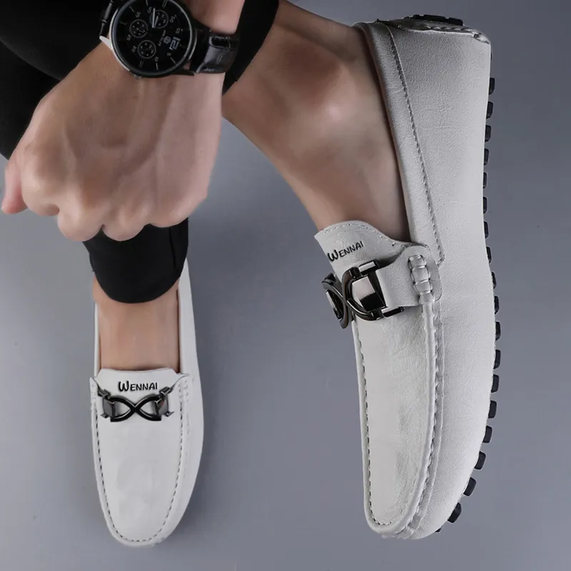 Wen Nai Casual Shoes Men's White-4